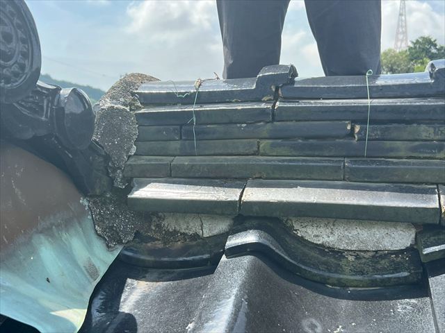 漆喰のひび割れ